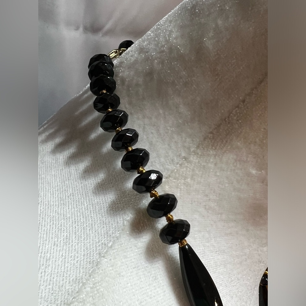 LC Copper and Black Beaded Necklace - Picture 4 of 5